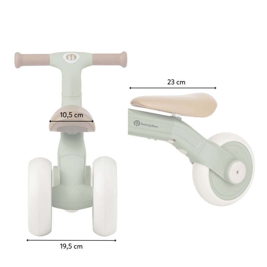 PETITE&MARS - Kinderlaufrad 3-in-1 BINGO Sage Leaf