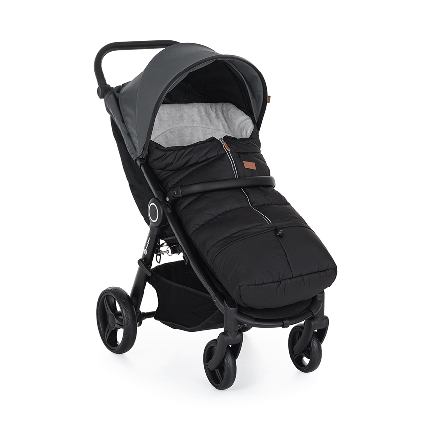 PETITE&MARS - LOT Chancelière bébé 3en1 JIBOT + manchons pour poussette JASIE blanc