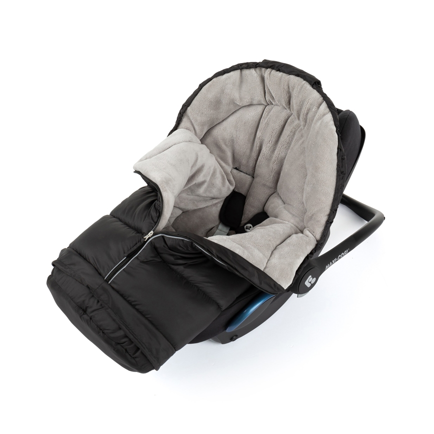 PETITE&MARS - LOT Chancelière bébé 3en1 JIBOT + manchons pour poussette JASIE blanc