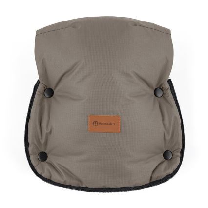PETITE&MARS - LOT Chancelière pour bébé 4en1 ARCTIC + cache-mains pour poussette FURRY Mocha Mousse