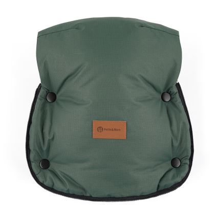 PETITE&MARS - LOT Chancelière pour bébé 4en1 ARCTIC + cache-mains pour poussette FURRY Veritable Khaki