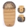 PETITE&MARS - LOT Chancelière pour bébé 4en1 COMFY + cache-mains pour poussette FURRY Elegant Caramel