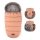 PETITE&MARS - LOT Chancelière pour bébé 4en1 COMFY + cache-mains pour poussette FURRY Pastel Peach