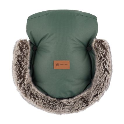 PETITE&MARS - Manchon de poussette FURRY Veritable Khaki