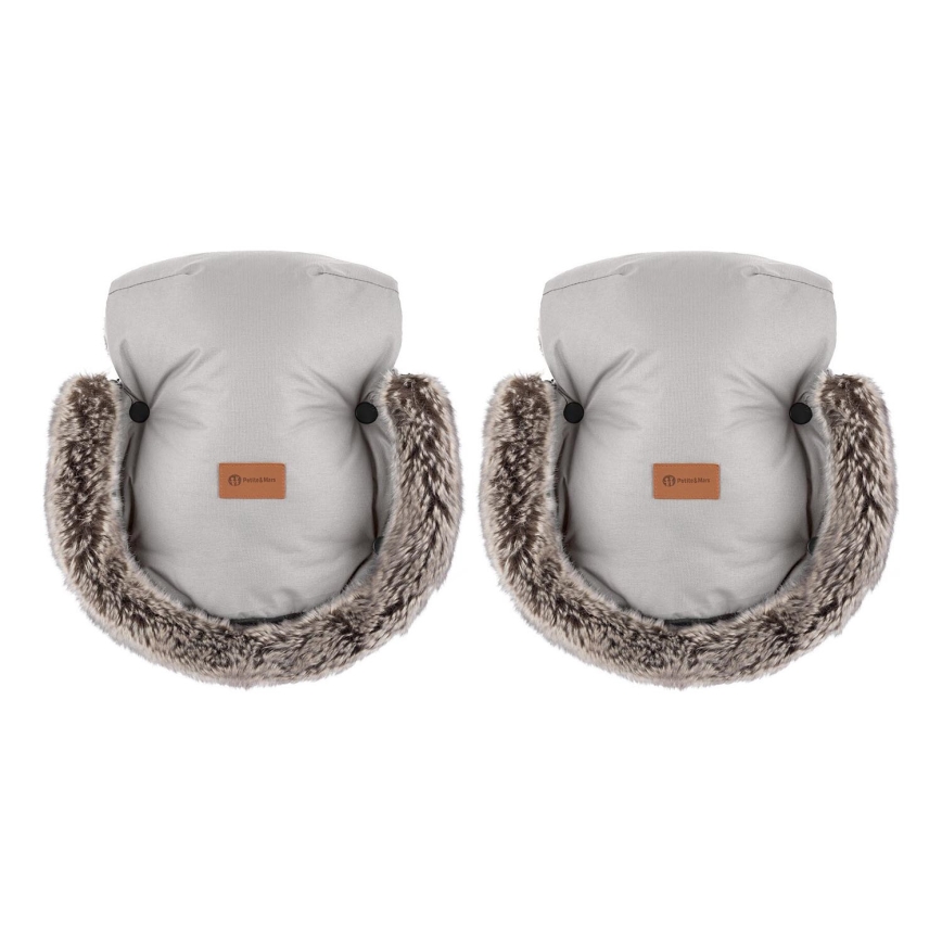 PETITE&MARS - Manicotto per passeggino FURRY Champagne Shower