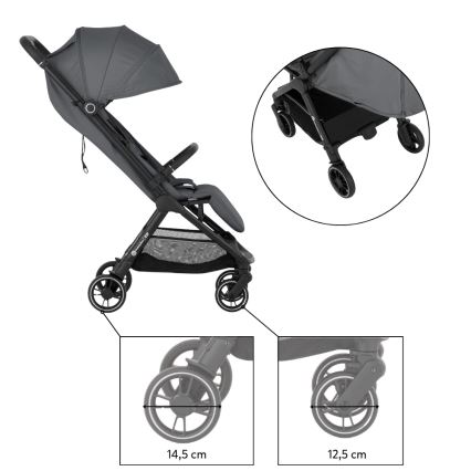 PETITE&MARS - Poussette sport ZIP Smoky Anthracite