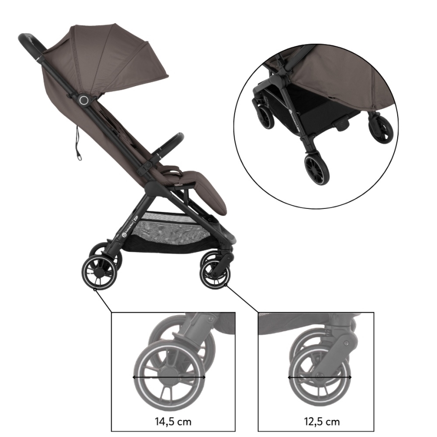PETITE&MARS - Poussette sportive ZIP Creamy Cocoa