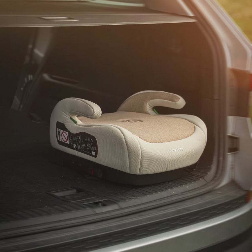 PETITE&MARS - Rehausseur pour voiture OPTIMUS PRO i-Taille 125-150 cm (22-36 kg) beige