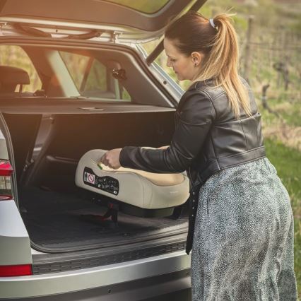 PETITE&MARS - Rehausseur pour voiture OPTIMUS PRO i-Taille 125-150 cm (22-36 kg) beige