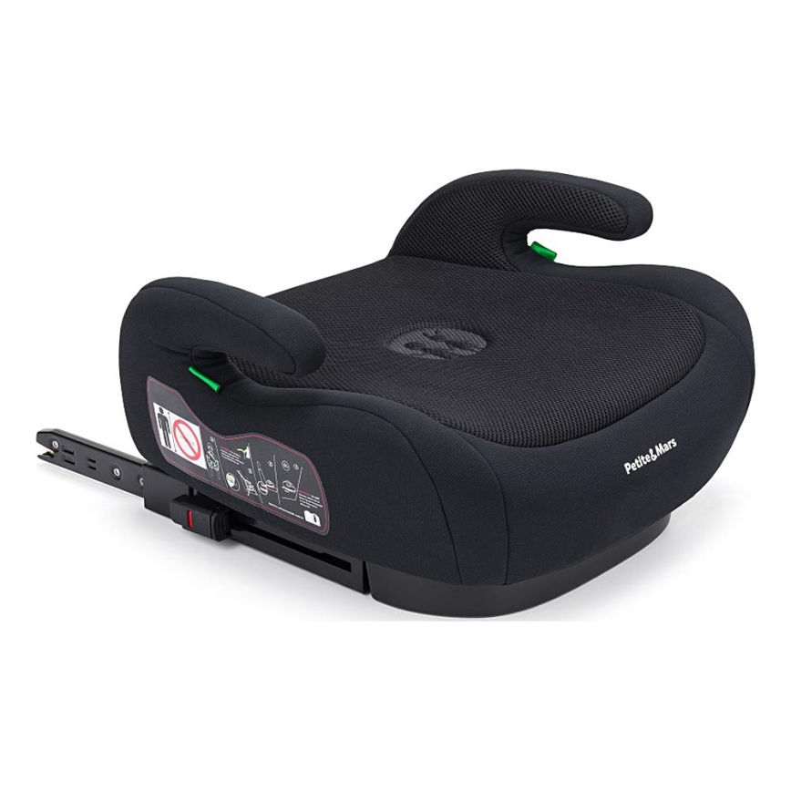 PETITE&MARS - Rehausseur pour voiture OPTIMUS PRO i-Taille 125-150 cm (22-36 kg) noir