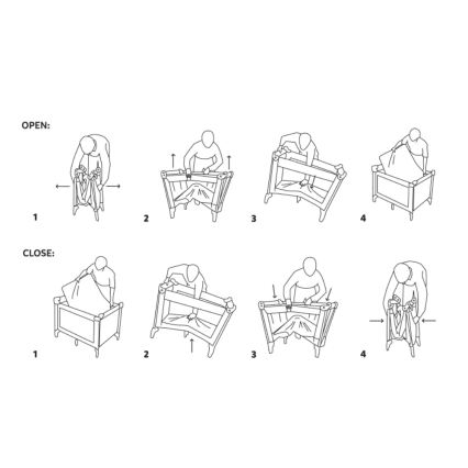 PETITE&MARS - Reisebett KOOT Zebra Super Power