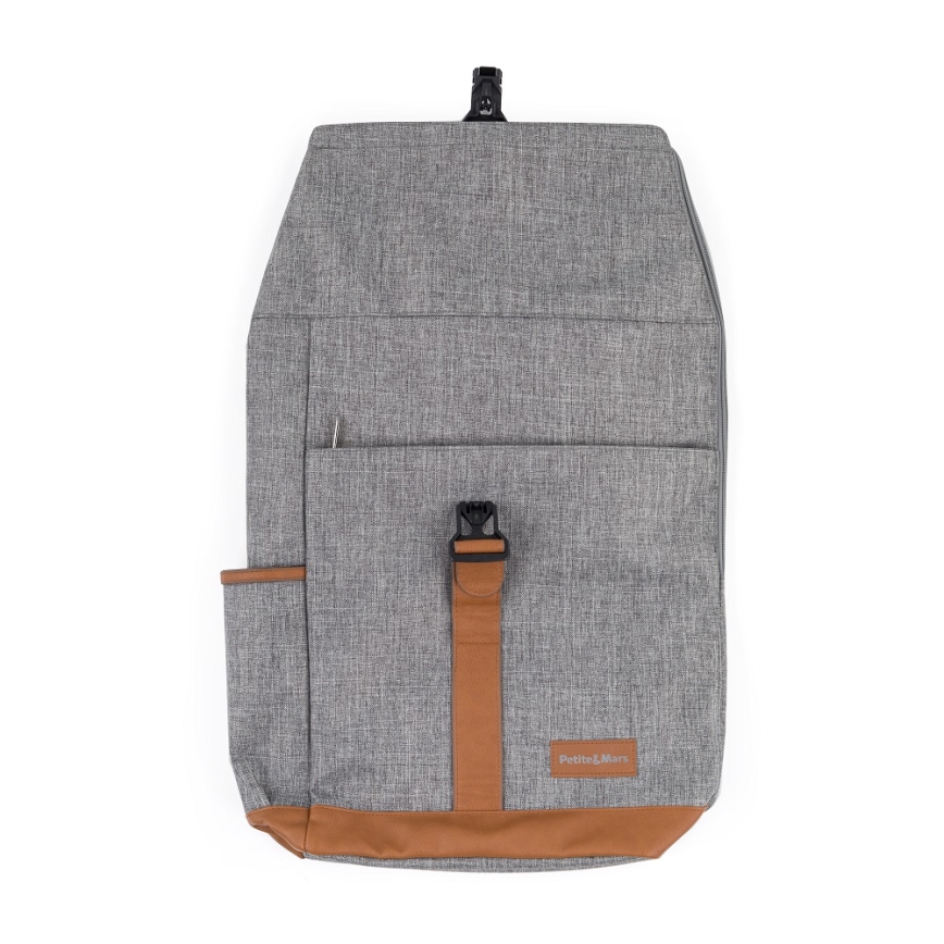 PETITE&MARS - Sac à dos à langer pour poussette JACKOB gris