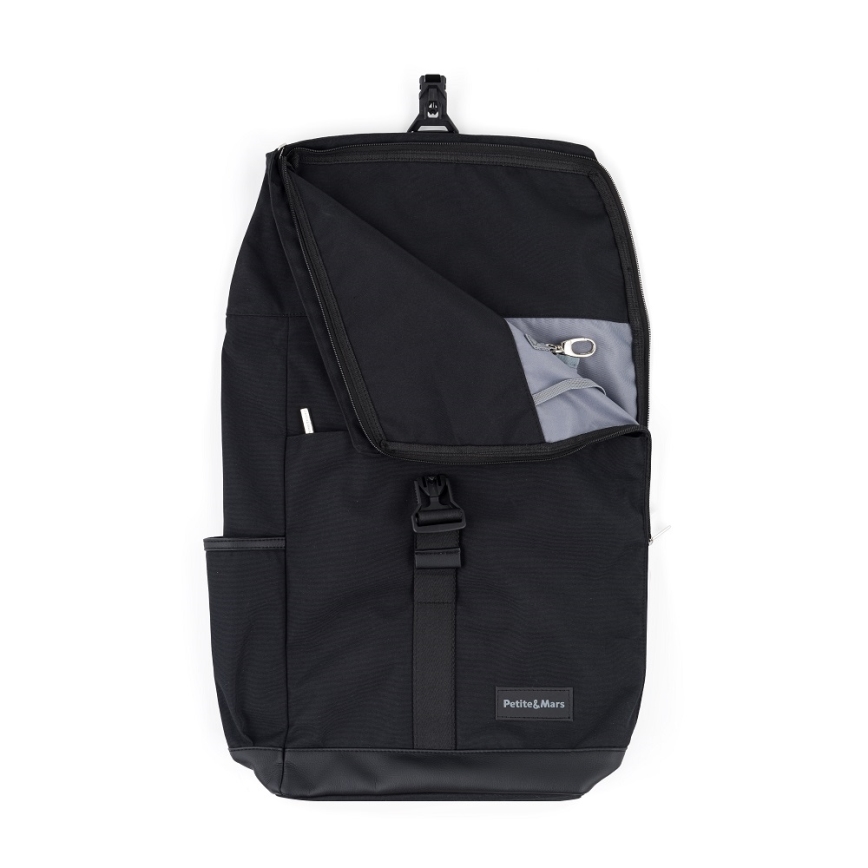PETITE&MARS - Sac à dos à langer pour poussette JACKOB noir