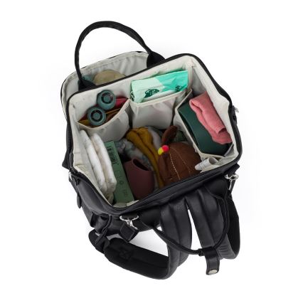 PETITE&MARS - Sac à dos à langer pour poussette JASPER noir