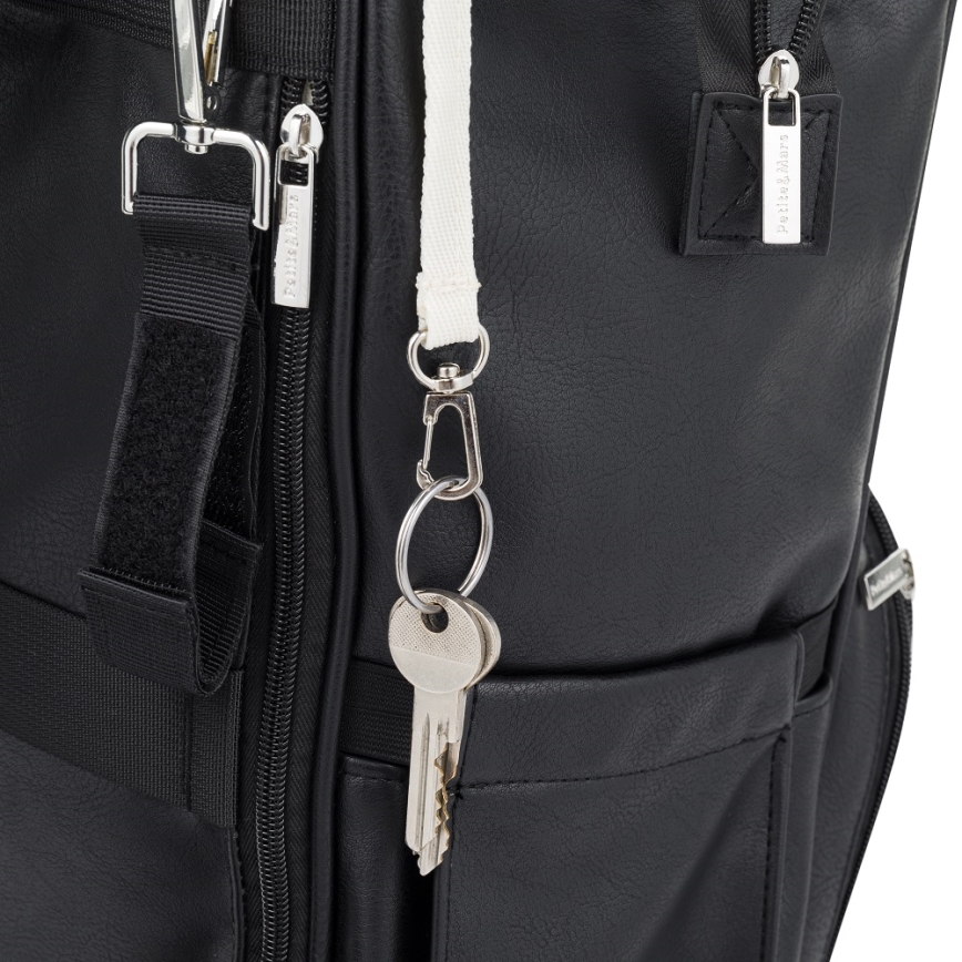 PETITE&MARS - Sac à dos à langer pour poussette JASPER noir