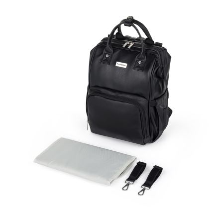 PETITE&MARS - Sac à dos à langer pour poussette JASPER noir