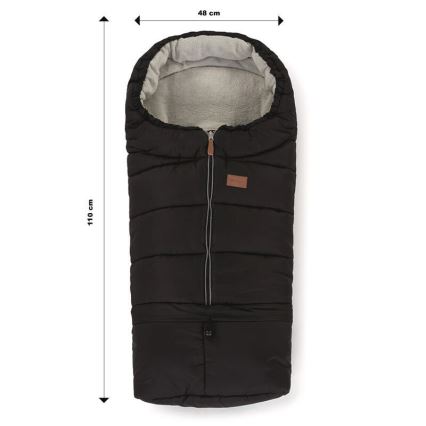 PETITE&MARS - Sacco coprigambe 3in1 JIBOT nero