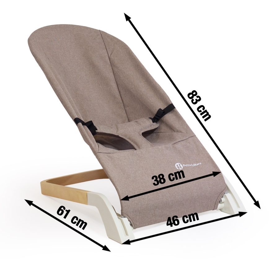 PETITE&MARS - Sdraio per bambini CALMY marrone
