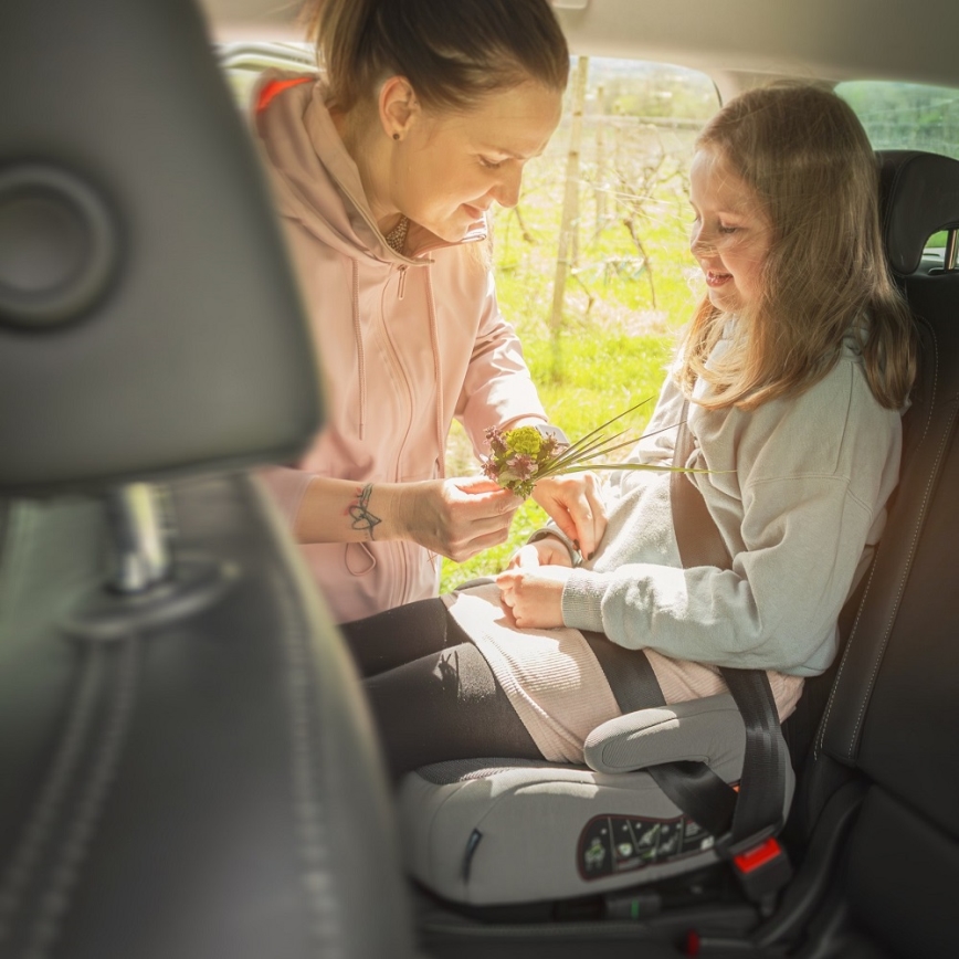 PETITE&MARS - Seggiolino auto OPTIMUS PRO i-Dimensioni 125-150 cm (22-36 kg) grigio