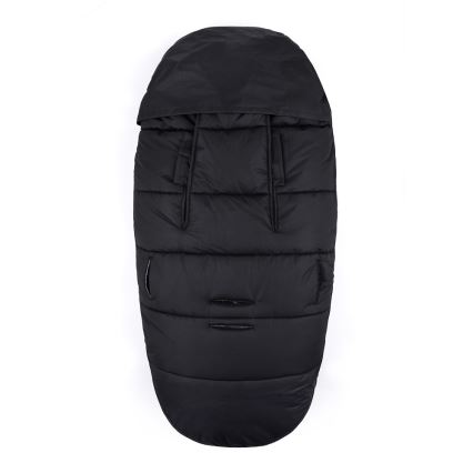 PETITE&MARS - SET Baby-Fußsack 4in1 COMFY + Kinderwagen-Handschuhe FURRY Forever Black