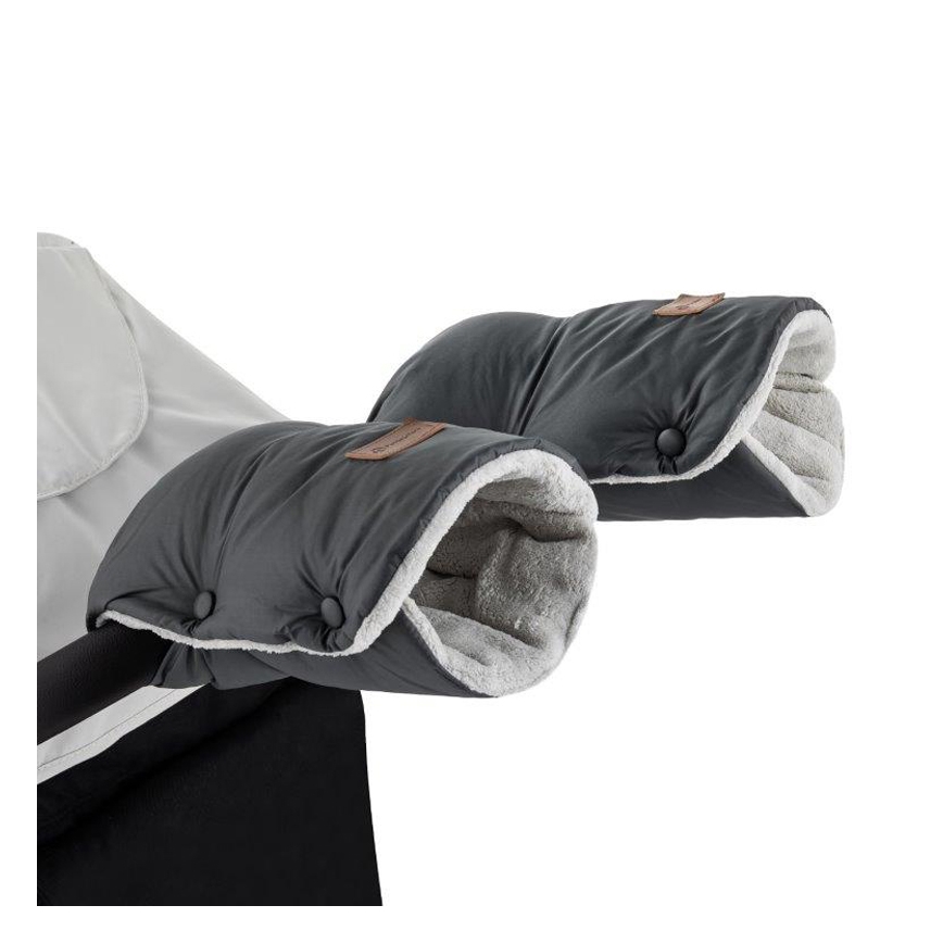 PETITE&MARS - SET Coprigambe 3in1 JIBOT + cuffie per passeggino JASIE grigio