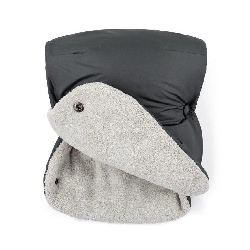 PETITE&MARS - SET Coprigambe 3in1 JIBOT + cuffie per passeggino JASIE grigio