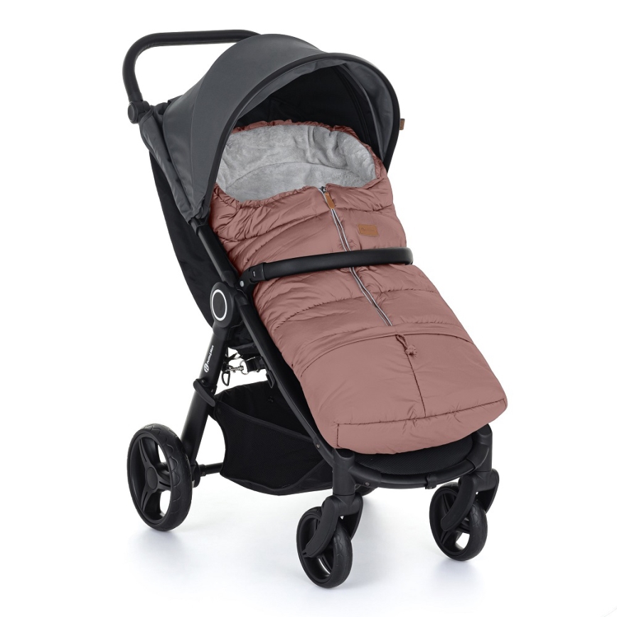 PETITE&MARS - SET Coprigambe 3in1 JIBOT + cuffie per passeggino JASIE rosa
