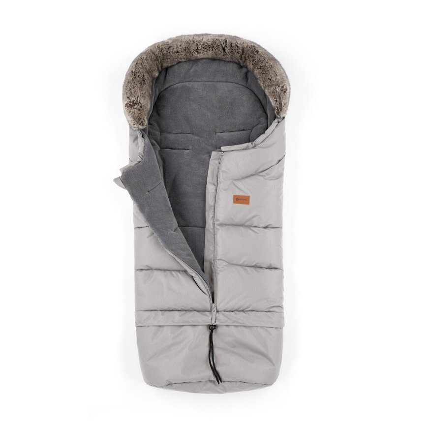 PETITE&MARS-SET Coprigambe per bambini 4in1 ARCTIC + stroller mano muffs FURRY Champagne Shower
