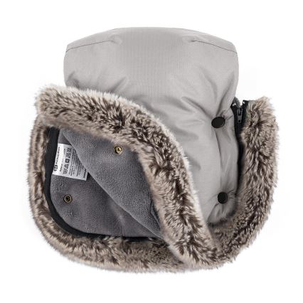 PETITE&MARS-SET Coprigambe per bambini 4in1 ARCTIC + stroller mano muffs FURRY Champagne Shower