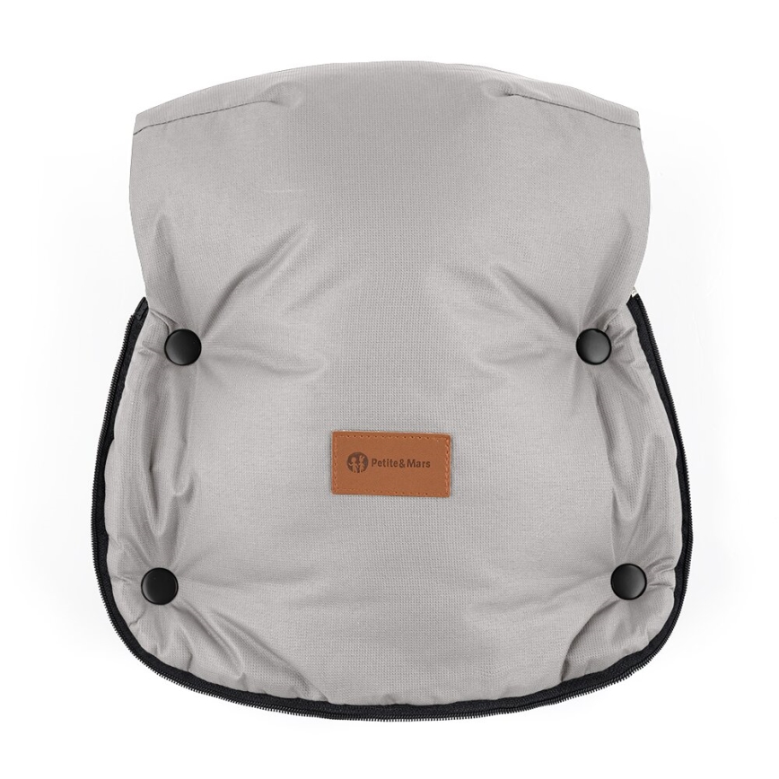 PETITE&MARS-SET Coprigambe per bambini 4in1 ARCTIC + stroller mano muffs FURRY Champagne Shower