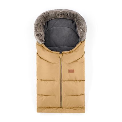 PETITE&MARS - SET Coprigambe per bambini 4in1 ARCTIC + stroller mano muffs FURRY Elegant Caramel