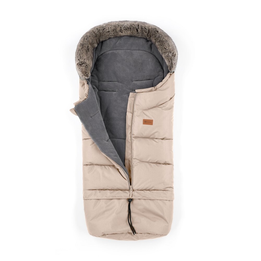 PETITE&MARS - SET Coprigambe per bambini 4in1 ARCTIC + stroller mano muffs FURRY Rosa Petal