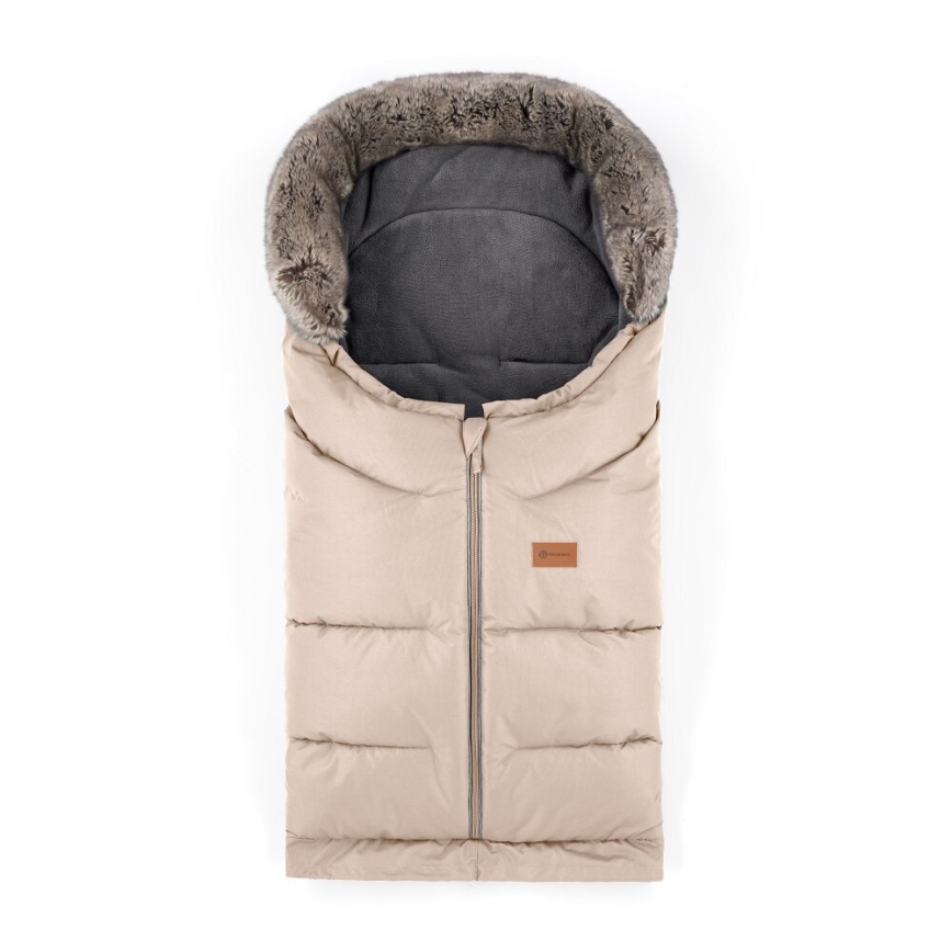 PETITE&MARS - SET Coprigambe per bambini 4in1 ARCTIC + stroller mano muffs FURRY Rosa Petal