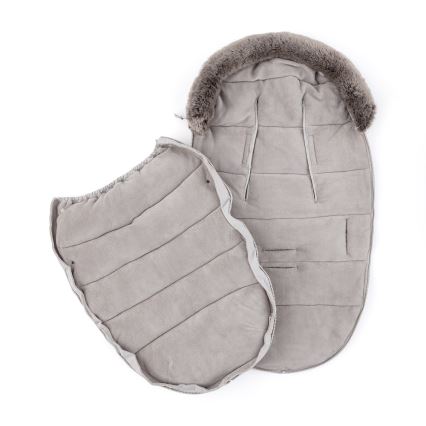PETITE&MARS - SET Coprigambe per bambini 4in1 COMFY + stroller mano muffs FURRY Champagne Shower