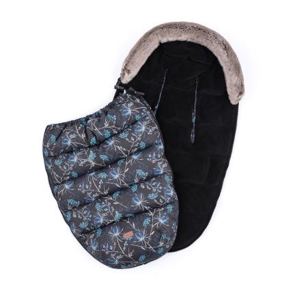 PETITE&MARS - SET Coprigambe per bambini 4in1 COMFY Stylish Beauty + stroller mano muffs FURRY Forever Black