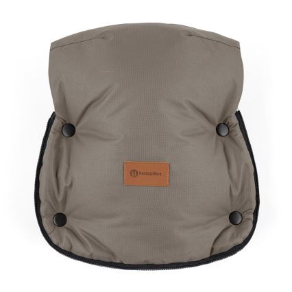 PETITE&MARS - SET Sacco per passeggino 4 in 1 COMFY + manicotti per passeggino FURRY Mocha Mousse