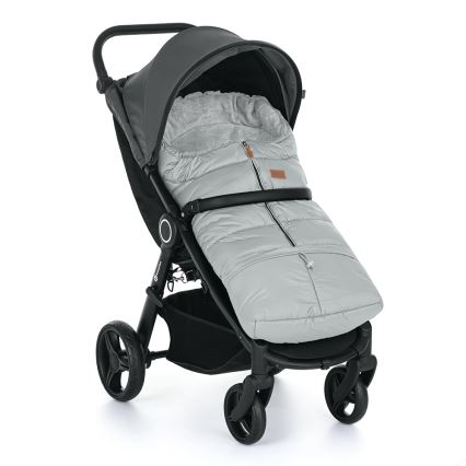 PETITE&MARS - SET Sacco nanna 3 in 1 JIBOT + muffole per passeggino JASIE grigio chiaro