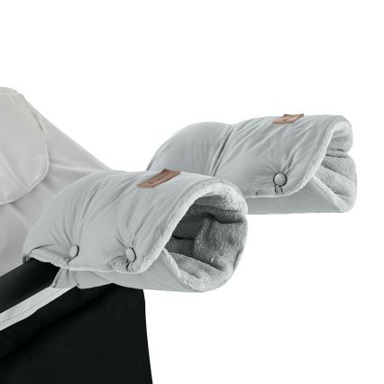 PETITE&MARS - SET Sacco nanna 3 in 1 JIBOT + muffole per passeggino JASIE grigio chiaro