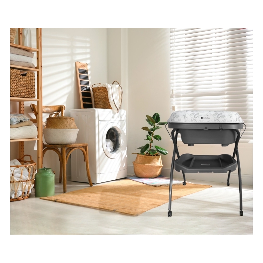 PETITE&MARS - Table à langer avec baignoire SPA 3en1 gris