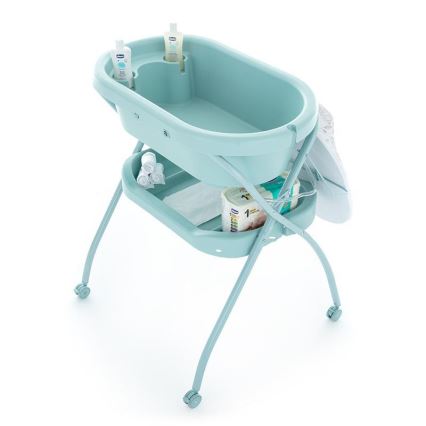 PETITE&MARS - Table à langer avec baignoire SPA 3en1 menthe