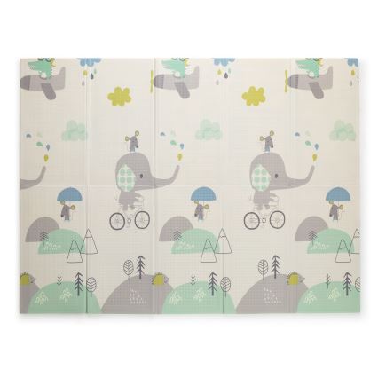 PETITE&MARS - Tapis d'éveil pliable CAMPY ELEPHANT&CITY