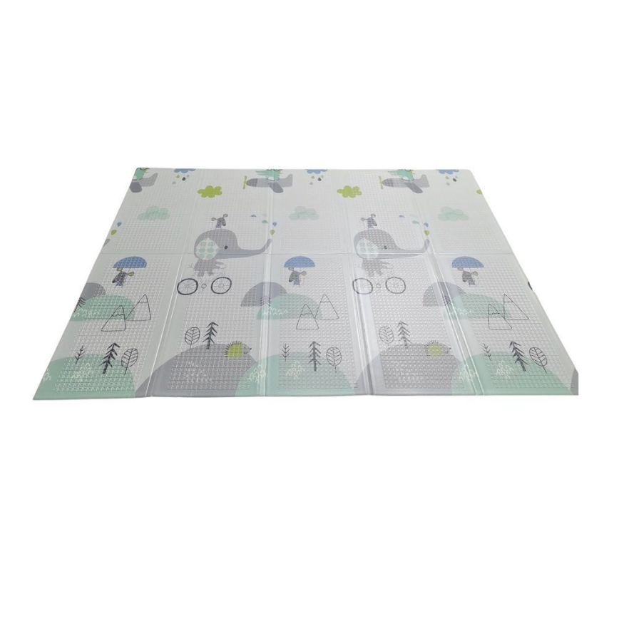 PETITE&MARS - Tapis d'éveil pliable CAMPY ELEPHANT&CITY