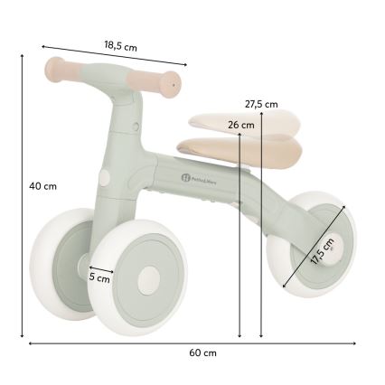 PETITE&MARS - Triciclo 3 in 1 per bambini BINGO Avorio Bianco