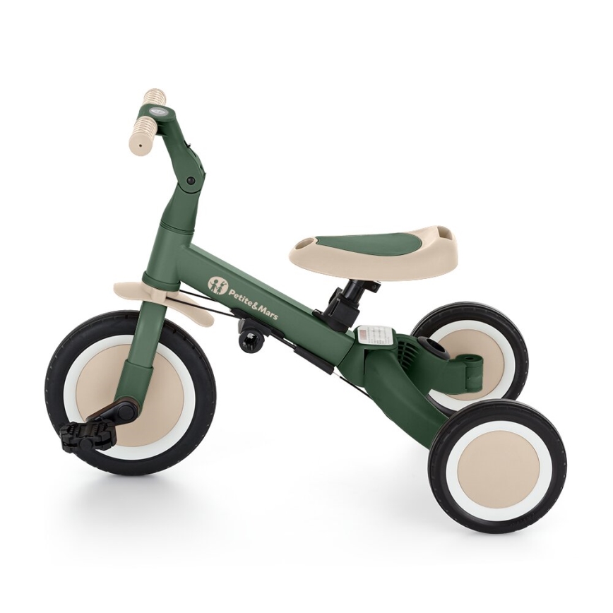PETITE&MARS - Triciclo per bambini 5in1 TURBO Misty Green