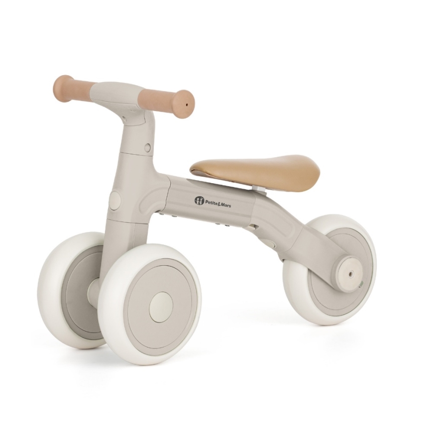 PETITE&MARS - Tricycle 3 en 1 BINGO pour enfants, blanc ivoire