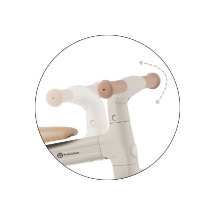 PETITE&MARS - Tricycle 3 en 1 BINGO pour enfants, blanc ivoire