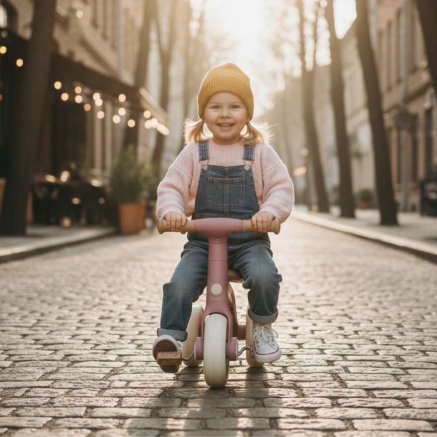 PETITE&MARS - Tricycle 3 en 1 BINGO Rose poudré