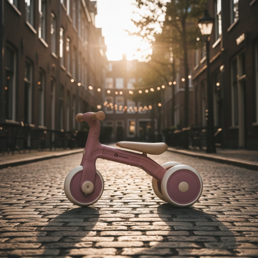 PETITE&MARS - Tricycle 3 en 1 BINGO Rose poudré