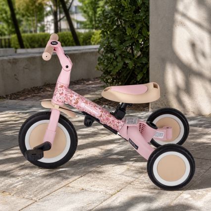 PETITE&MARS - Tricycle 5 en 1 pour enfants TURBO LIMITED Rosy Wilderness