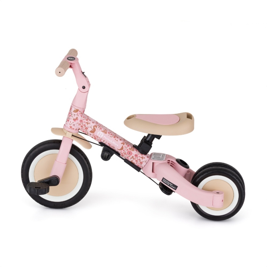 PETITE&MARS - Tricycle 5 en 1 pour enfants TURBO LIMITED Rosy Wilderness